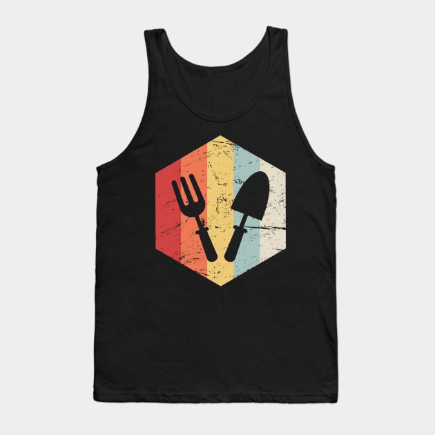 Retro Gardening Tools | Gardener Tank Top by MeatMan